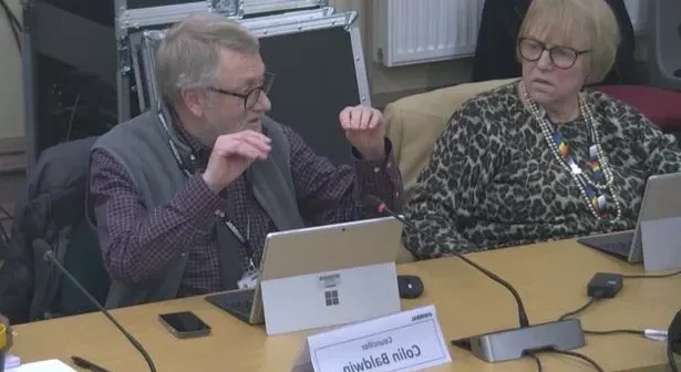 Cllr Colin Baldwin at the January 23 committee.