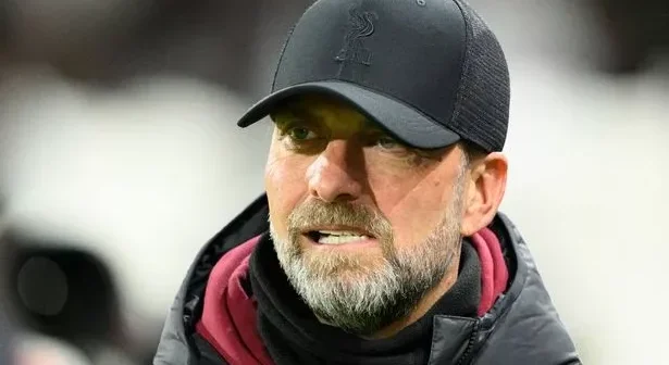 Liverpool manager Jurgen Klopp during the League Cup semi-final second leg at Fulham on January 24 2024