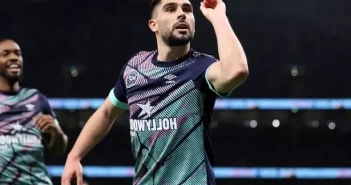 Neal Maupay mocks James Maddison by using his celebration after scoring