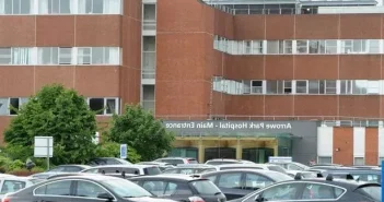 Arrowe Park Hospital, in Wirral