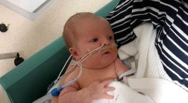 Sarah Lincoln, 37, gave birth to her little boy, Shaemus, on May 6, 2017