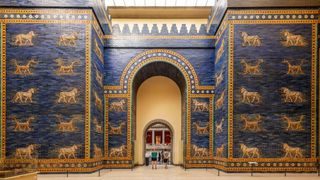The Ishtar Gate of Babylon as seen at the Pergamon Museum in Germany.