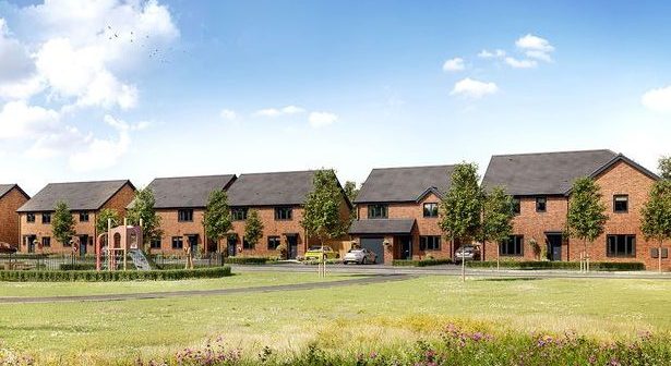 Artist's impression of what the new homes in Thatto Heath will look like
