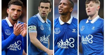 Everton right-back options: Nathan Patterson, Ashley Young, Seamus Coleman and Ben Godfrey