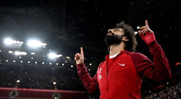Mohamed Salah of Liverpool during the Premier League match between Liverpool FC and Newcastle United at Anfield