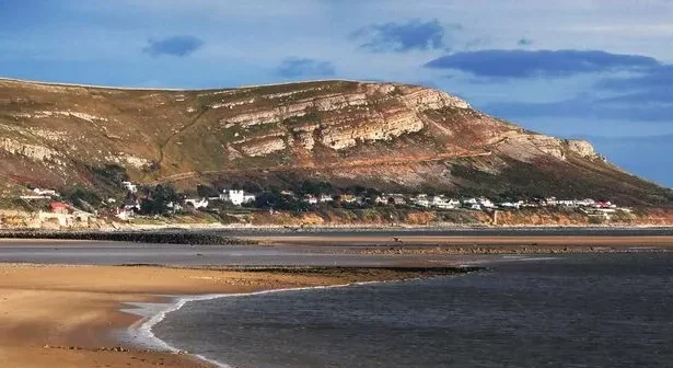 Great Orme with Marine Drive viewed from Deganwy in Conwy